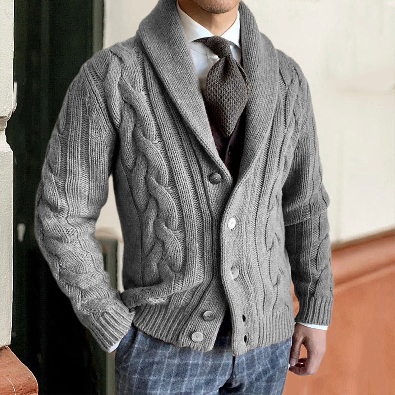 New Autumn And Winter Knitted Cardigan Men's Sweater