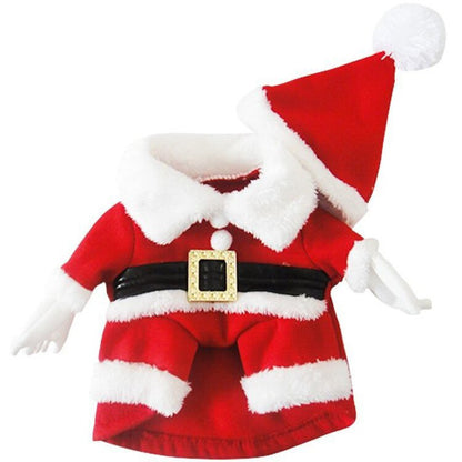 Three Dimensional Christmas Suit Hat Transform Dog Clothes