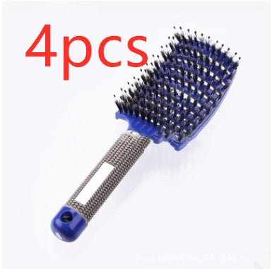 Hairbrush Anti Klit Brushy Haarborstel Women Detangler Hair Brush Bristle Nylon Scalp Massage  Teaser Hair Brush Comb