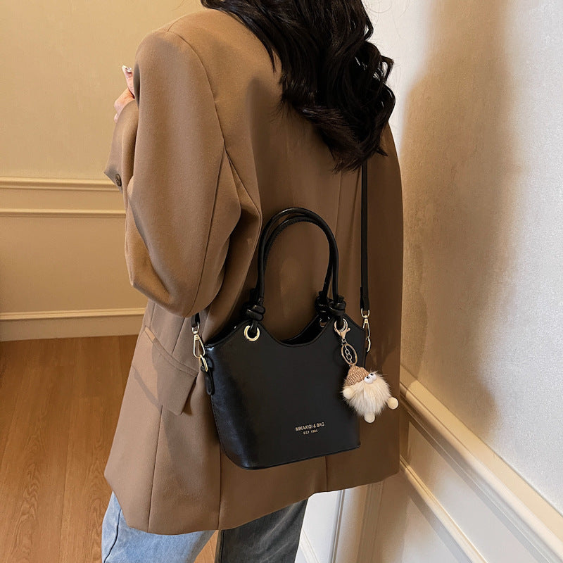 Sweet Style Zipper PU Square Women's Shoulder Crossbody Bag Solid Color Popular Commuting Fashion Small Square Bags