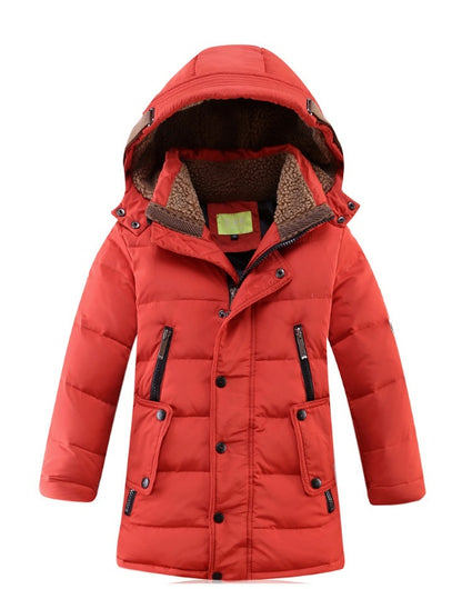 -30 Degree Children's Winter Jackets Duck Down Padded Children Clothing Big Boys Warm Winter Down Coat Thickening Outerwear