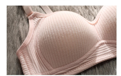 Summer New Girl Bra Small Cup High School Student Cotton Underwear