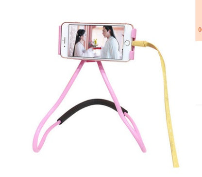 Compatible With Apple, New Support For Flexible Mobile Phone Hanging Neck Massagers Massagers Lazy  Neck Lace Xiaomi  Smartphone Stand For IPod