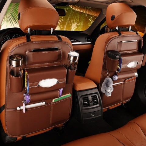 Car supplies storage box car storage bag box car seat storage leather storage bag box