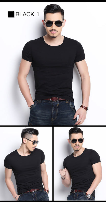 Round neck short sleeve t-shirt summer