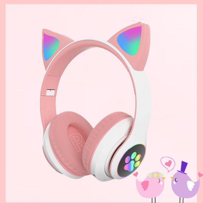 Cat Ear Bluetooth Headset Wireless Light Emitting Headset