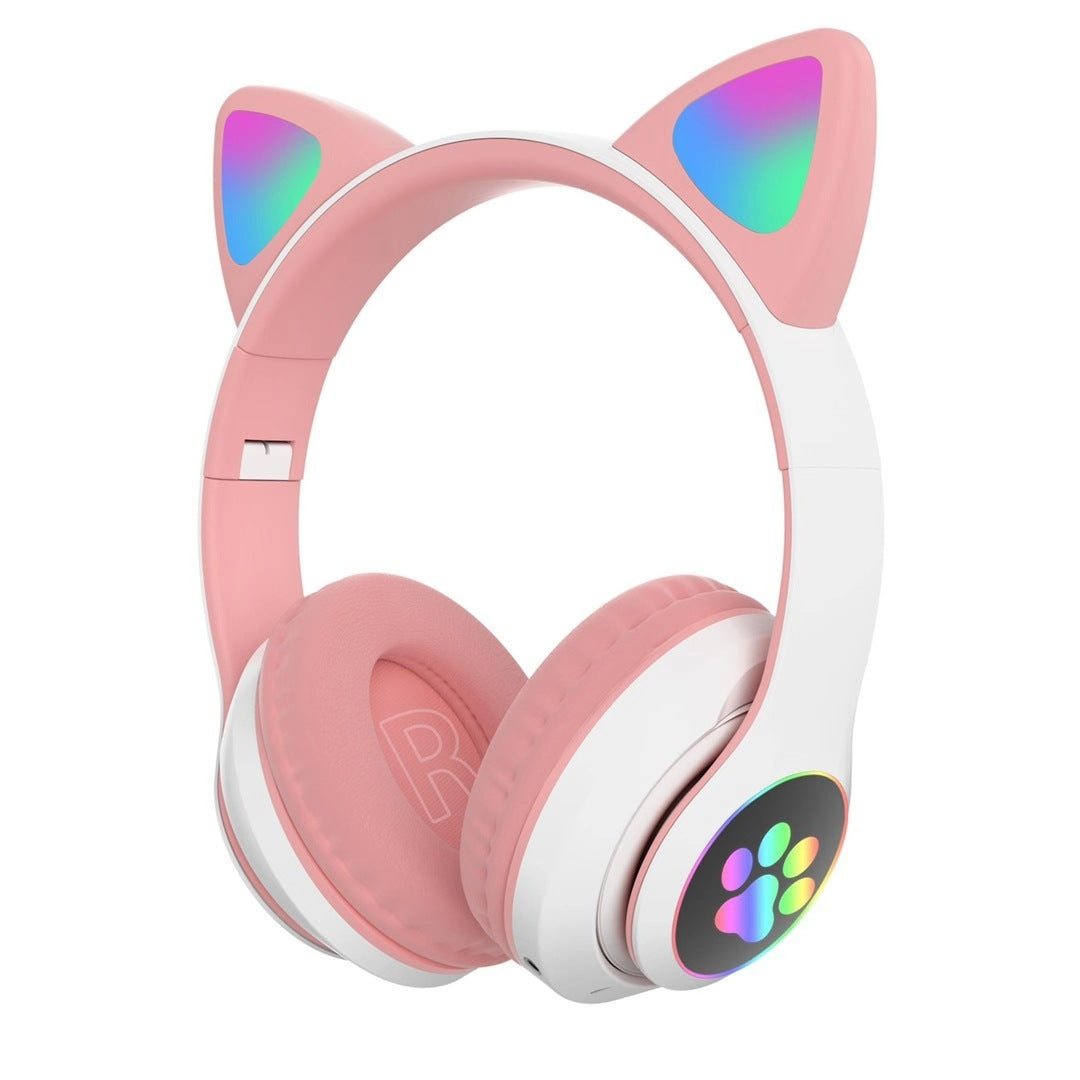 Cat Ear Bluetooth Headset Wireless Light Emitting Headset