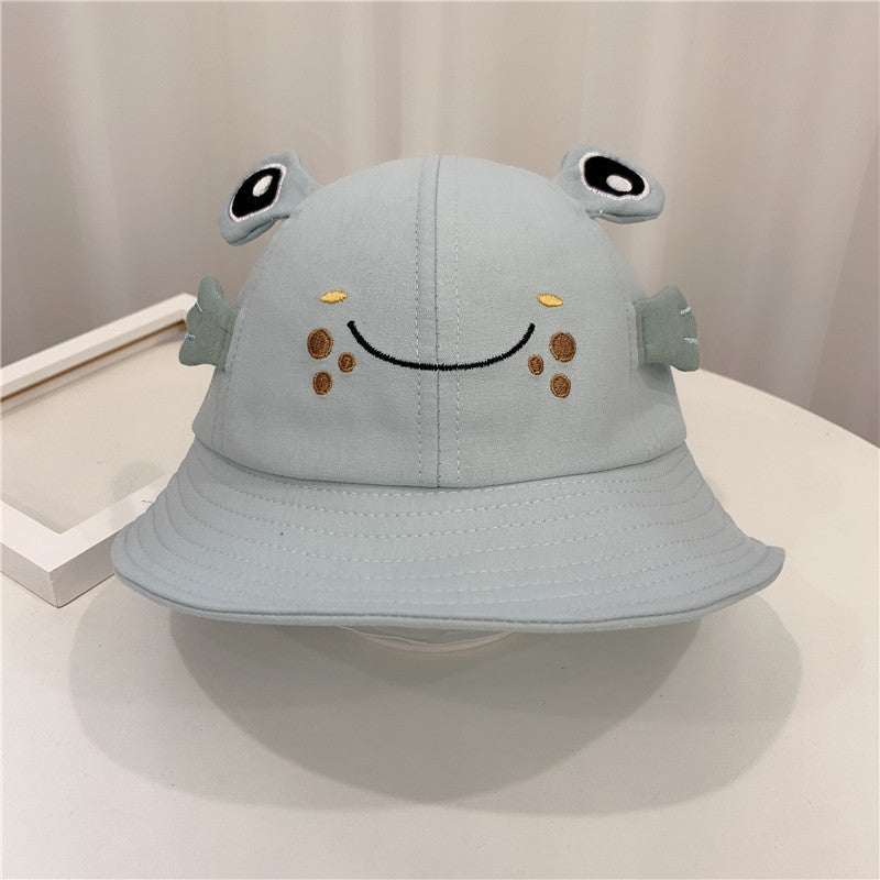 New Products Kitten And Frog Sun Hat Small Pot Hat Baby Hat