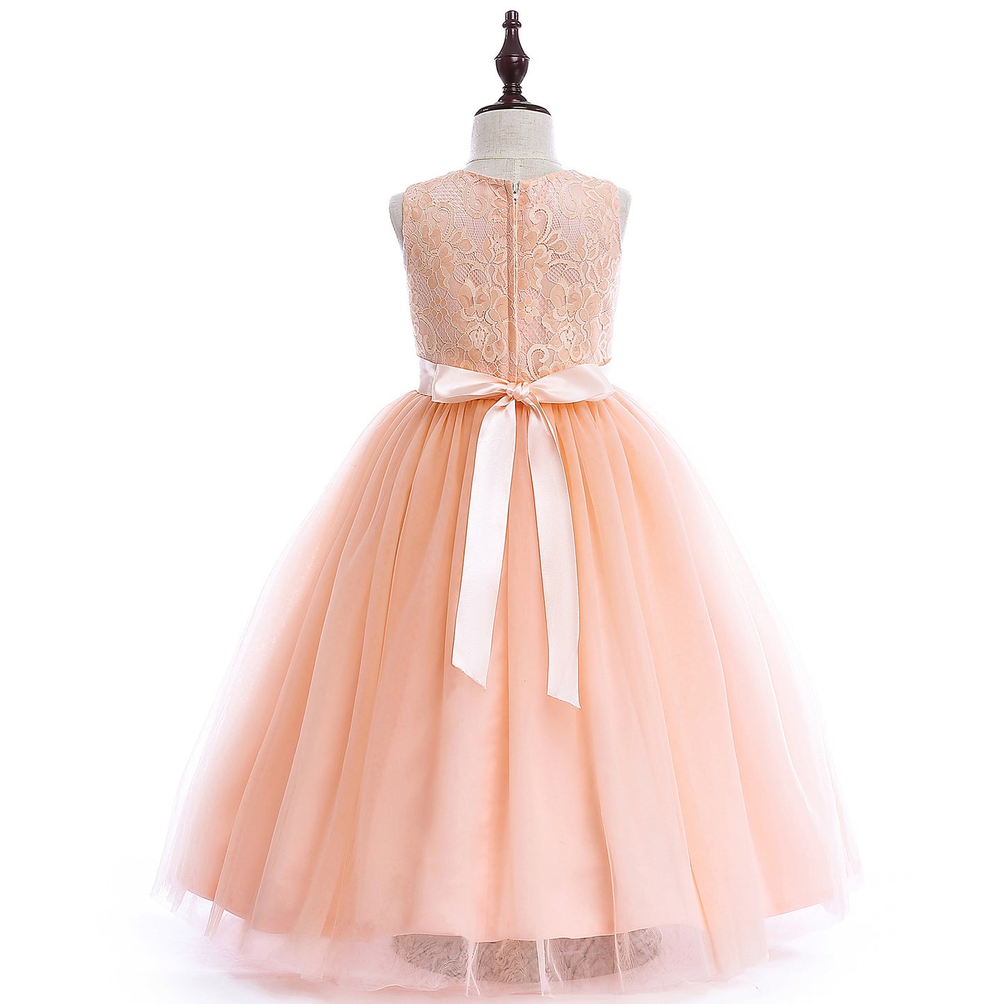 Big Kids Wedding Dress Girls Pettiskirt Lace Dress Costumes