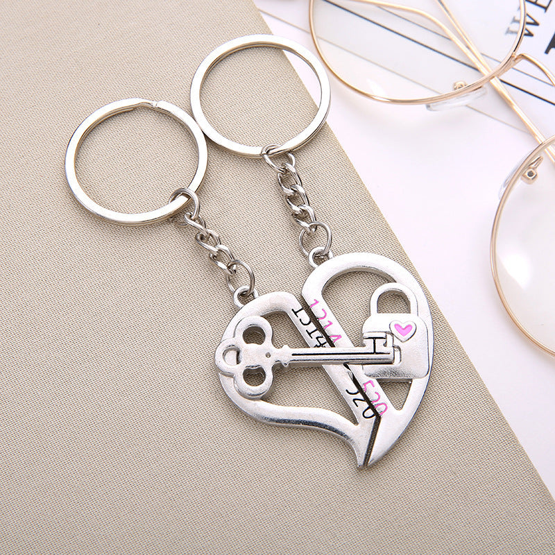 Couple Keychain Cupid Key Pendant Hot-selling Small Gift