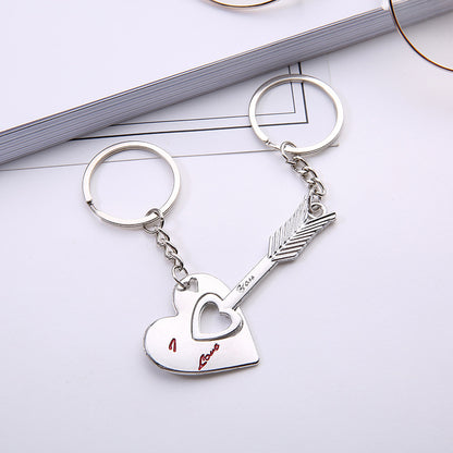 Couple Keychain Cupid Key Pendant Hot-selling Small Gift