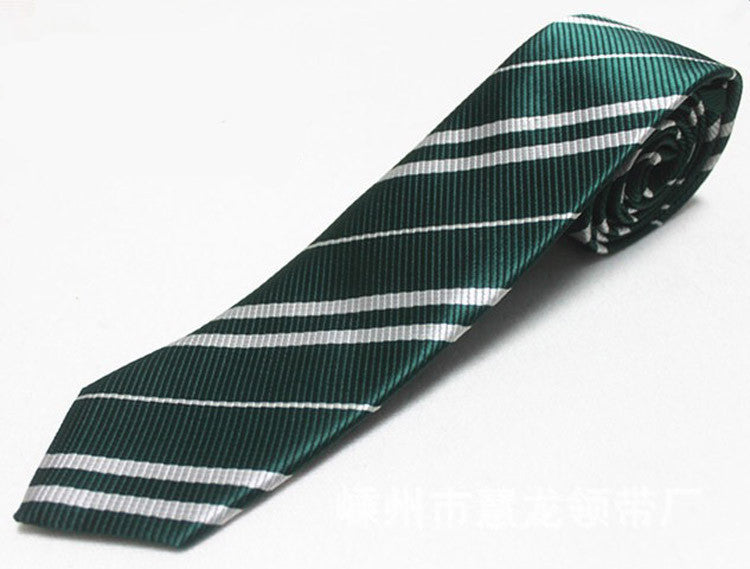 Striped Tie Halloween Cosplay Tie Gryffindor Slytherin Tie