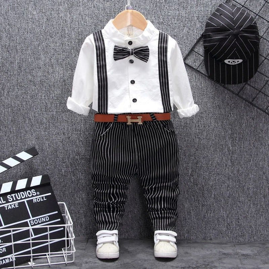 Boys Bib Two-piece Children's Clothing