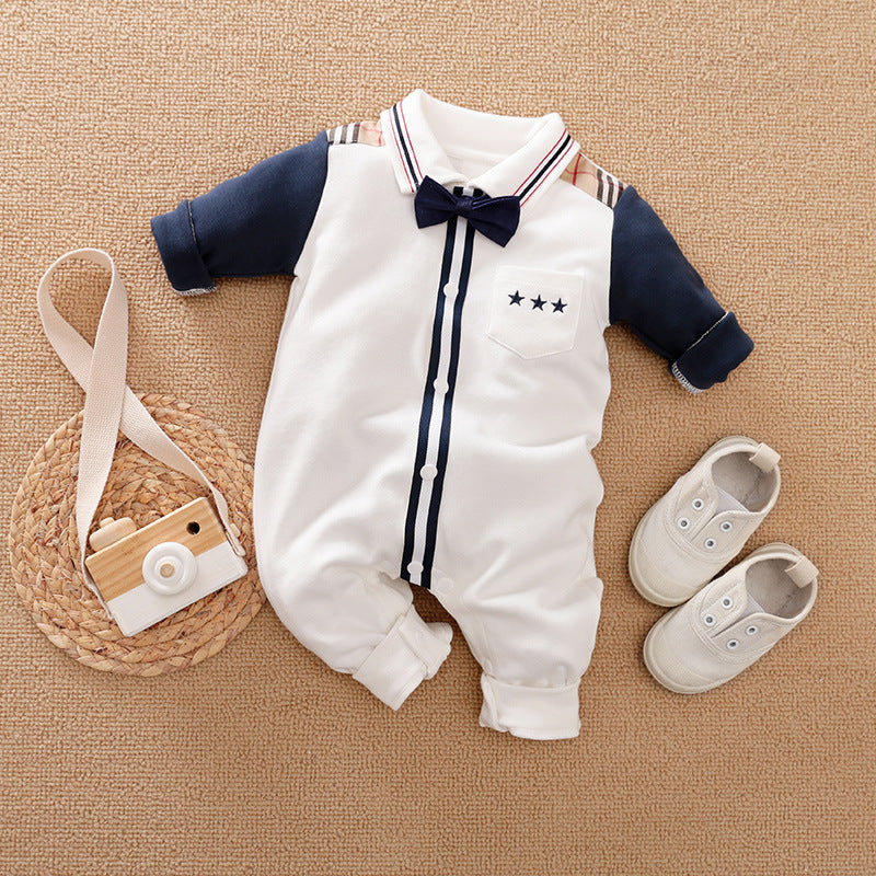 Gentleman's Baby Clothes, Long-sleeved Baby Clothes, Gentleman's Romper