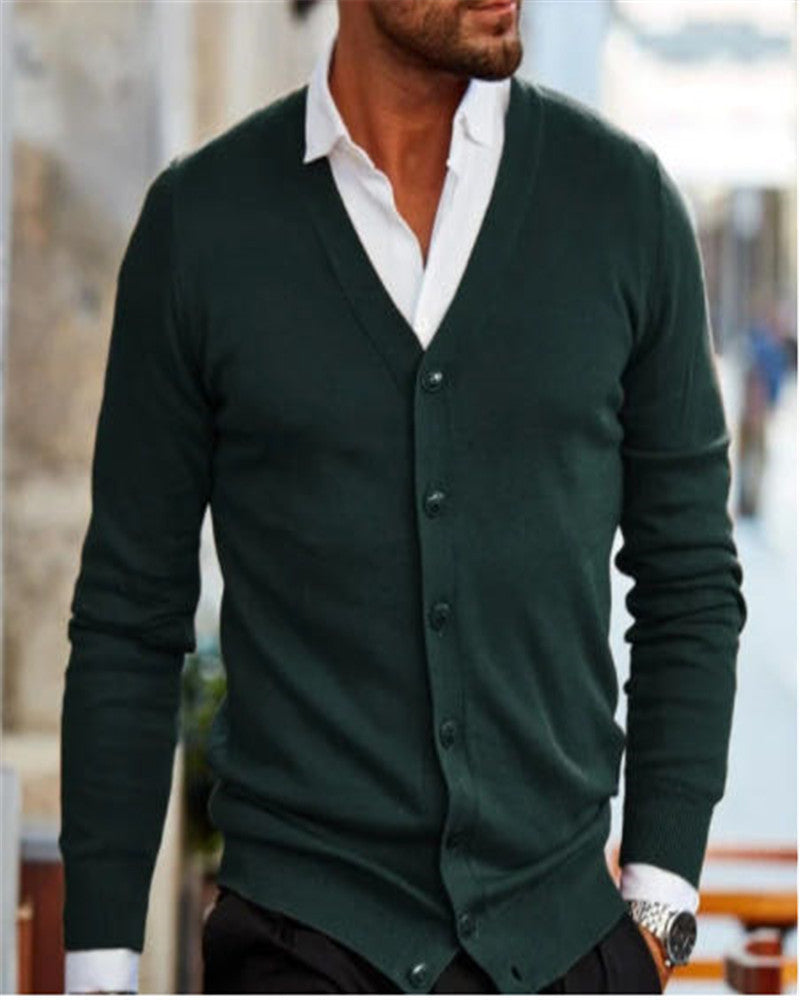 Fashion Simple Casual Men's Sweater Jacket