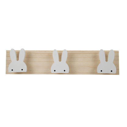 Chambre D Enfants Lapin Blanc Cygne Crochets En Bois Naturel Pour