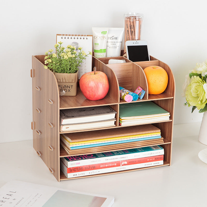 Office Desk Wooden Storage Box