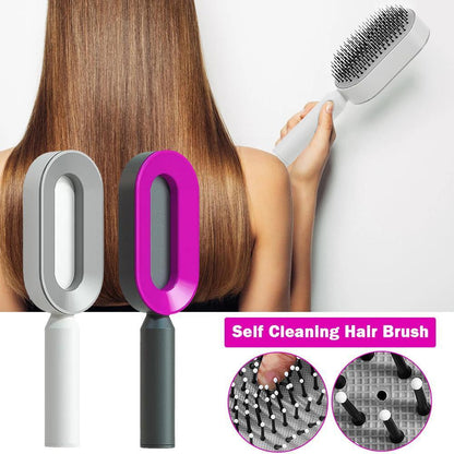 Women Fashion 3D Hair Growth Comb Hairbrush Self-Cleaning Hair Brush  Self Cleaning Hair Brush For Women Massage Scalp Promote Blood Circulation Anti Hair Loss