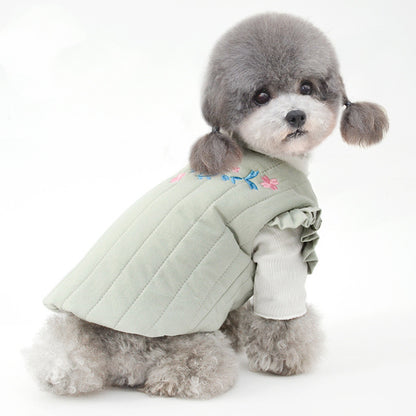 New Style Pet Cotton Vest For Autumn And Winter