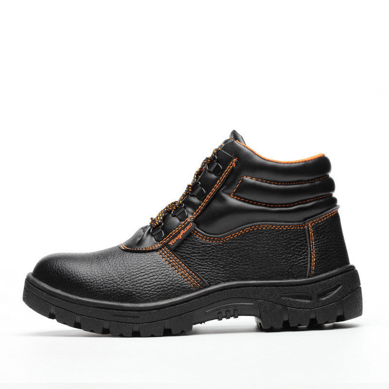 Work shoes steel toe high-top work shoes