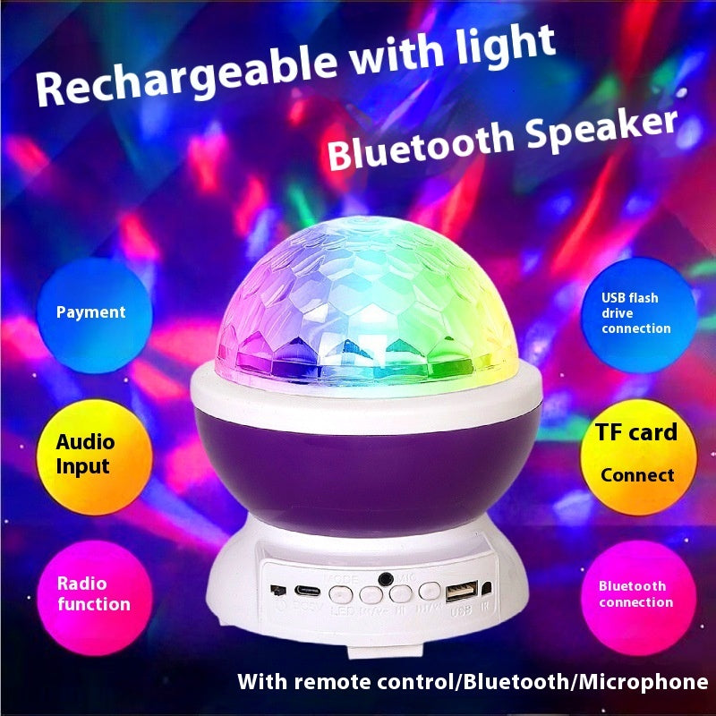 Karaoke Wireless Bluetooth Rotating Light Subwoofer