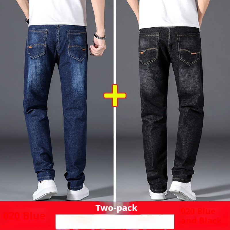 Summer Thin Jeans Men's Loose Straight