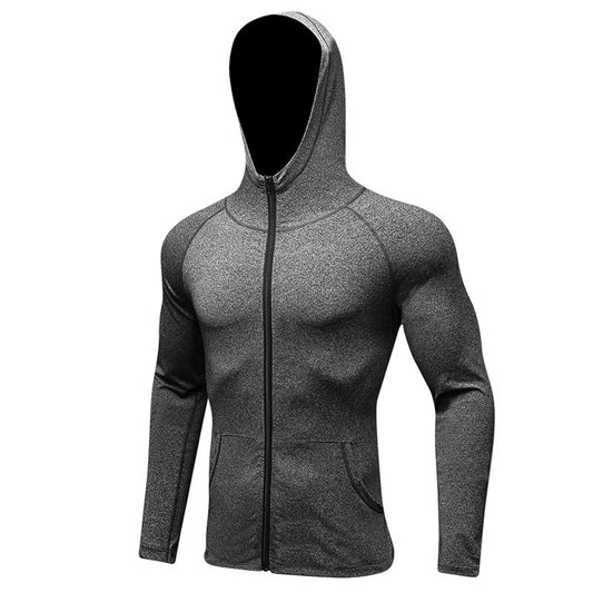 Fitness Running Training Long Sleeve Zipper Casual Hoodie Quick-Drying Jacket