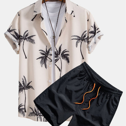 Summer Men's Shirt Top Suit Hawaii Beach