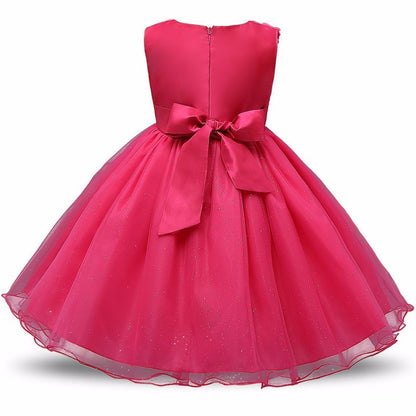 Princess Flower Girl Dress Summer Tutu Wedding Birthday Party Dresses