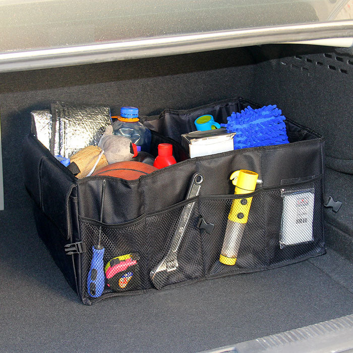 Car storage can store and organize packages