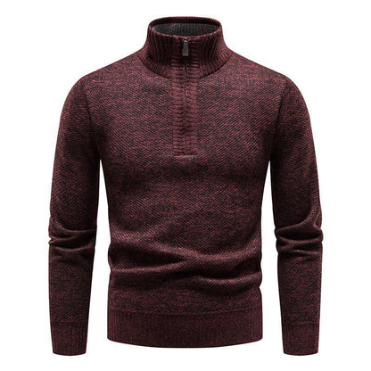 New Style Plush Men's Large High Neck Sweater