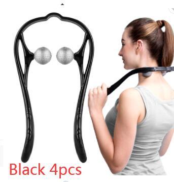 Plastic Pressure Point Therapy Neck Massageador Massagem Relieve Hand Roller Neck Massager For Neck Shoulder Trigger Point