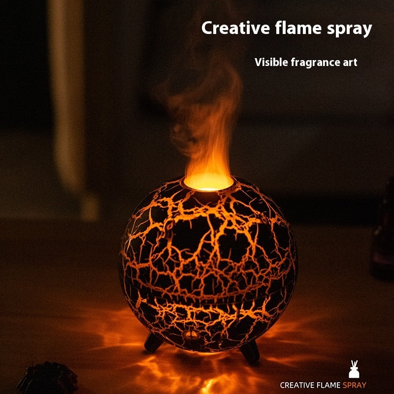 Creative Planet Colorful Atmosphere Lamp USB Humidifier 200ML Water Tank Can Add Essential Oil Household Mini Aroma Diffuser