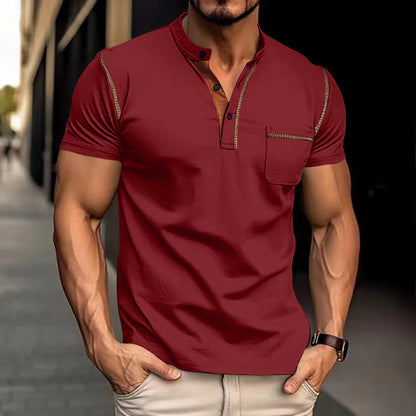 Short-sleeved Polo Shirt Summer Casual Quick-dry Tops Men Clothing