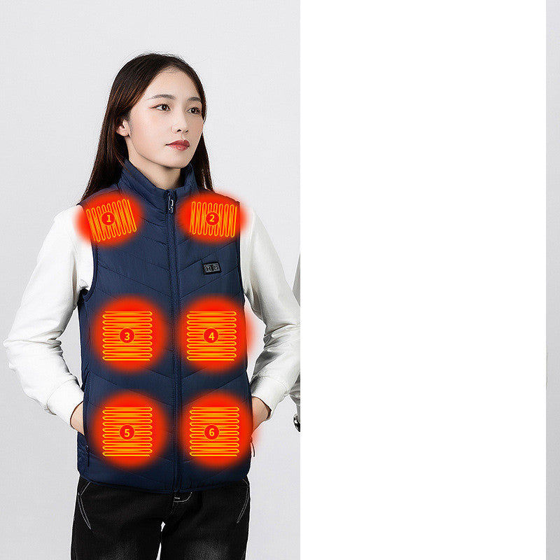 Men's Winter Warm Keeping Smart USB Electric Heating Vest