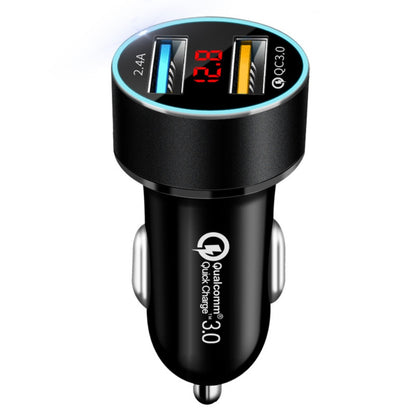 LED digital display car charger