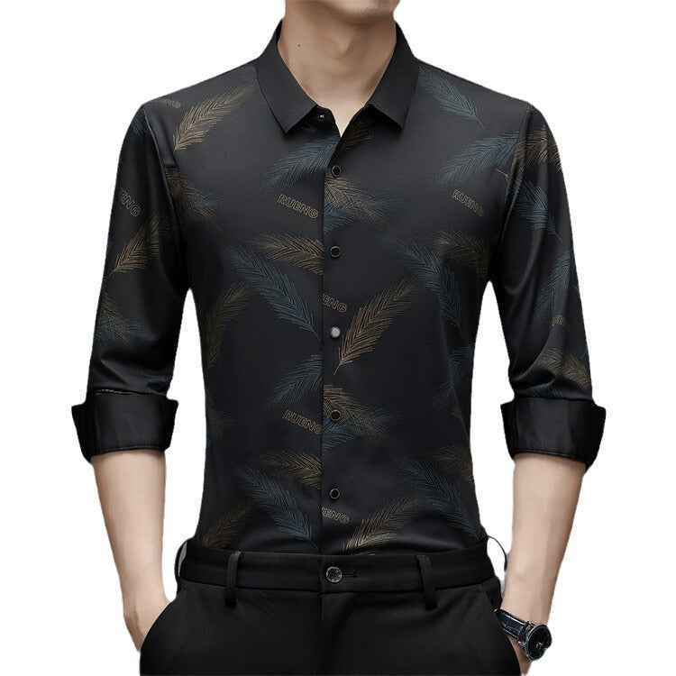 Long Sleeve Shirt Men's Trendy Non-ironing