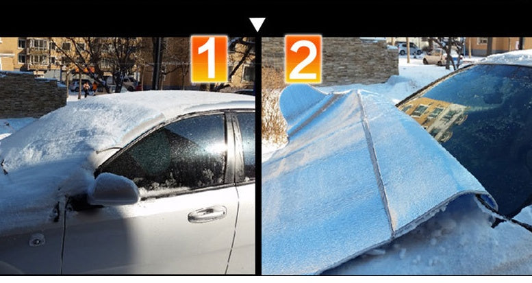 Car Covers Car Windscreen Cover Anti Snow Frost Ice Windshield Dust Protector Heat Sun Shade Ice Large Snow Dust Protector