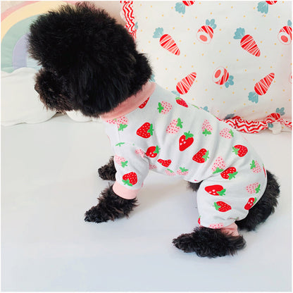 Pet Pure Cotton Cat Strawberry Clothes Sweater