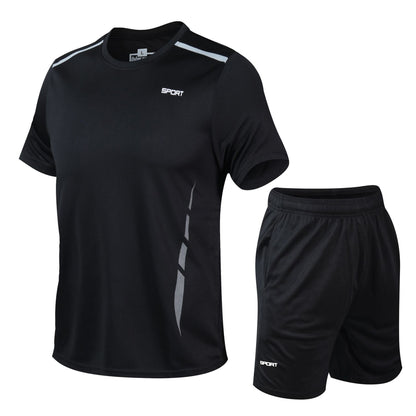 Sports Suit Loose Fitness Short Sleeve Men