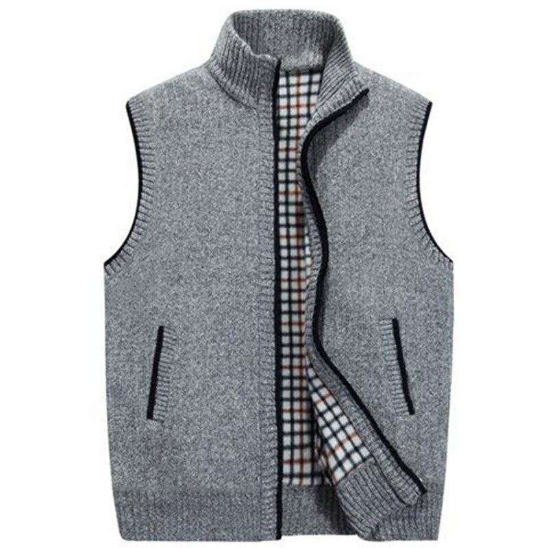 Middle-aged And Elderly Dad Dress Knitted Jacket