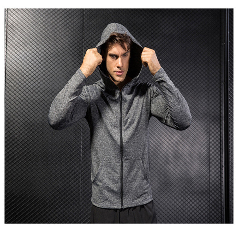 Fitness Running Training Long Sleeve Zipper Casual Hoodie Quick-Drying Jacket