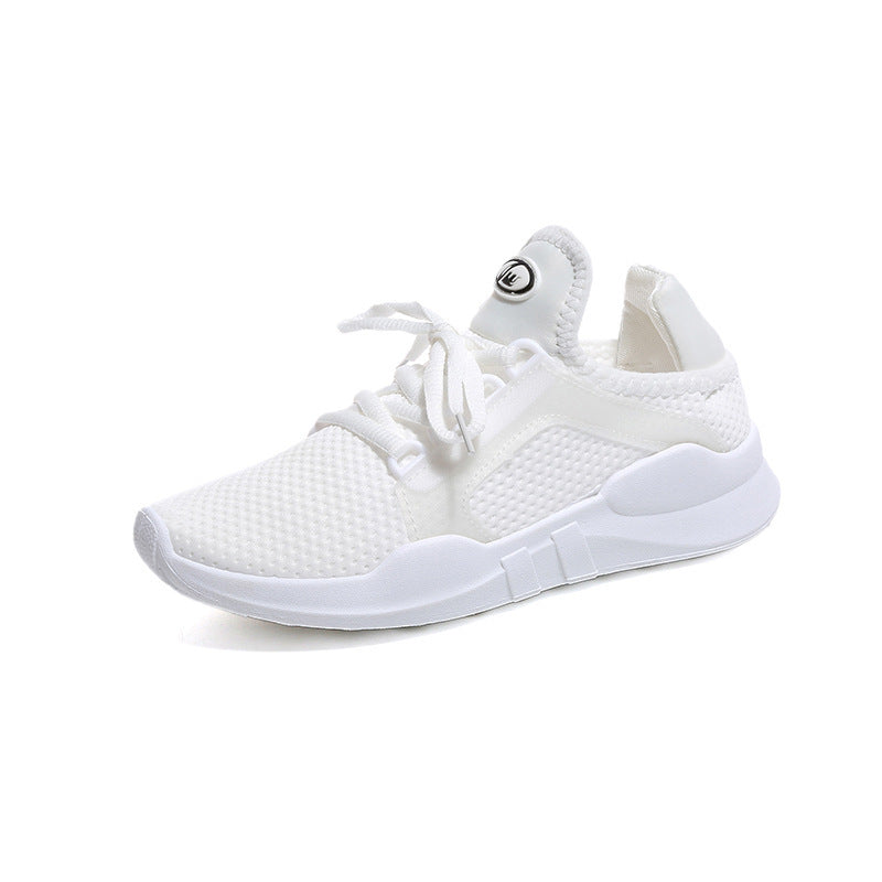 Summer Running Shoes, Board Shoes, Students Casual Breathable White Shoes