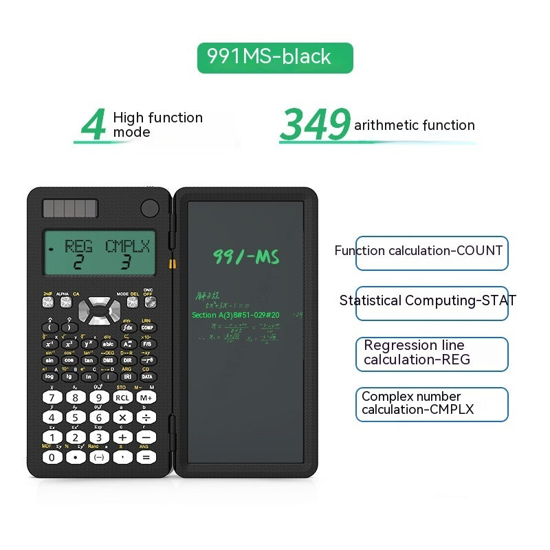 2 In 1 Foldable Scientific Calculators Handwriting Tablet Learning Function Calculator  Foldable Desk Scientific Calculators