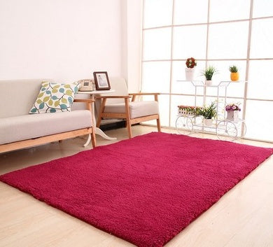 Living Room Rug Area Solid Carpet Fluffy Soft Home Decor White Plush Carpet Bedroom Carpet Kitchen Floor Mats White Rug Tapete