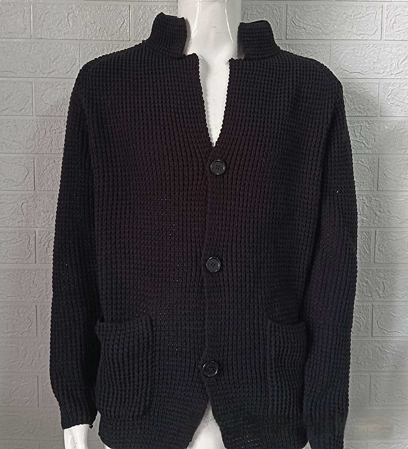 Slim Stand Collar Knitted New Cardigan Jacket