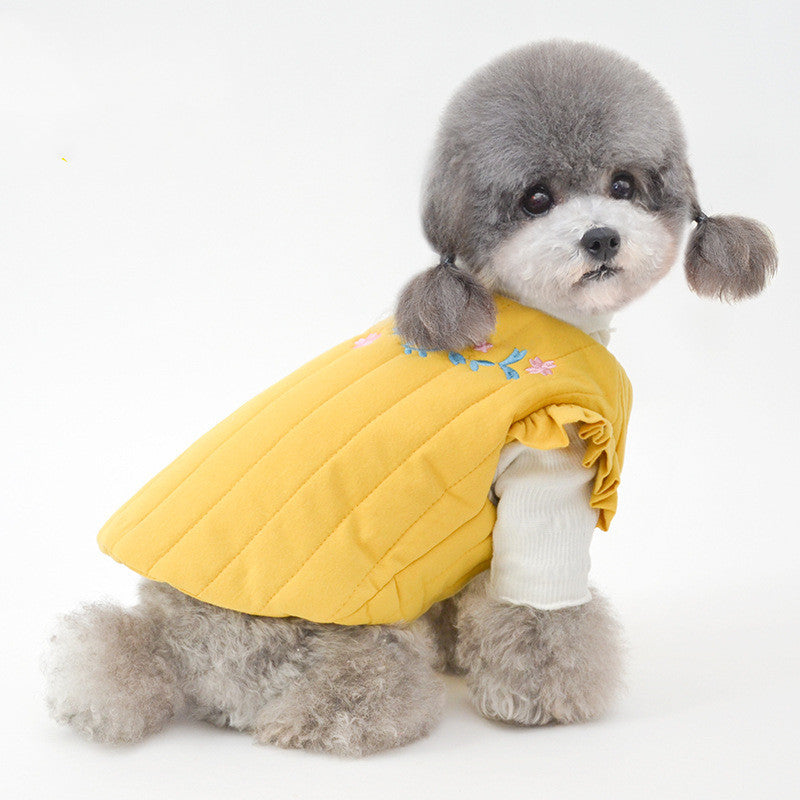 New Style Pet Cotton Vest For Autumn And Winter