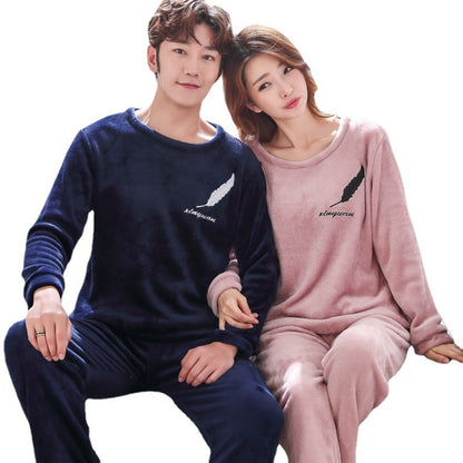 Warm And Cute Loose Home Wear Men's And Women's Suits