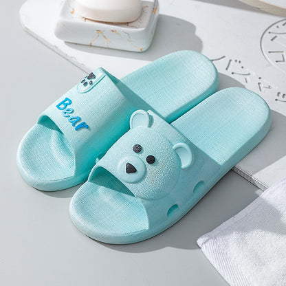 Non Slip Wear Resistant Bathroom Cartoon Soft Bottom Sandals