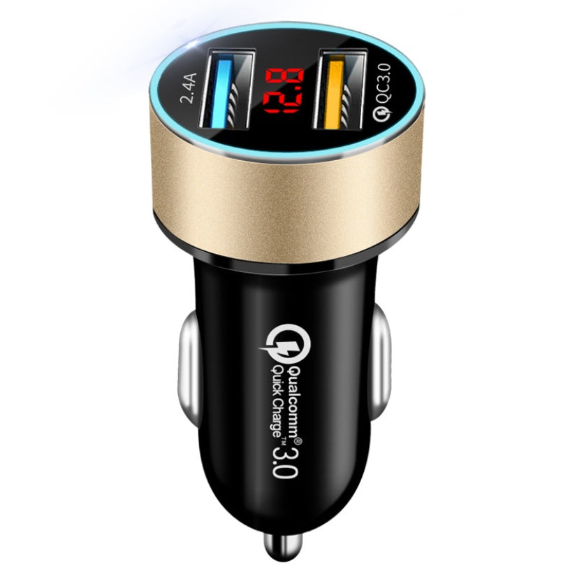 LED digital display car charger